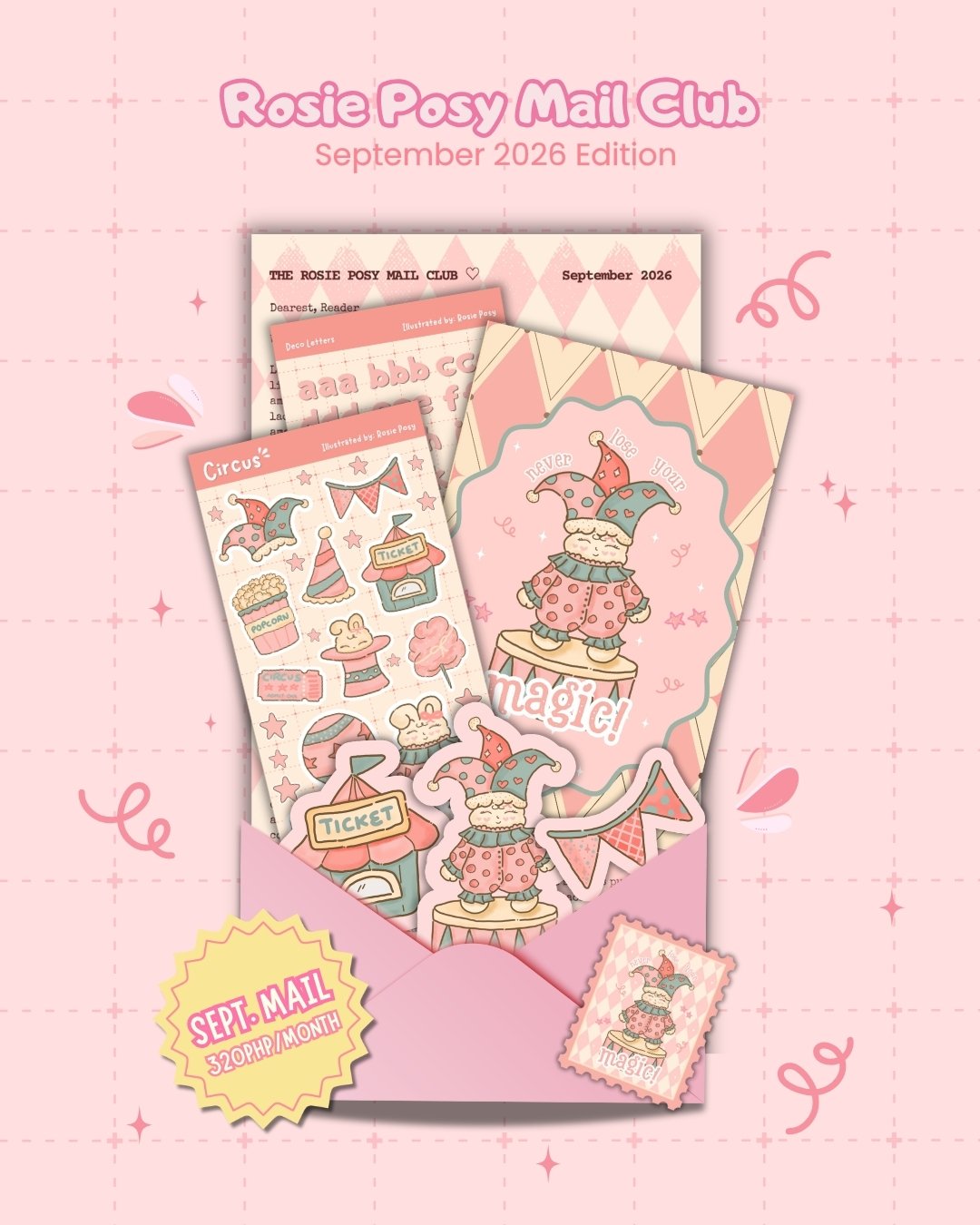 September Rosie Posy Mail Club
